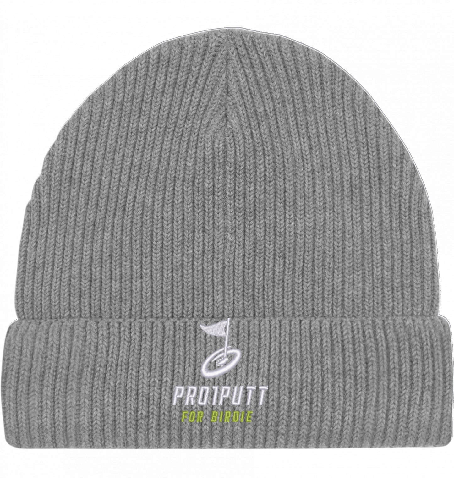 Wintermütze Stick white/Lime Icon Stan