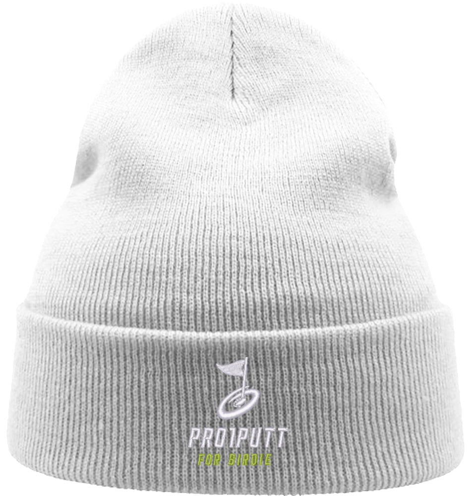 Wintermütze Stick white/Lime Icon Fore