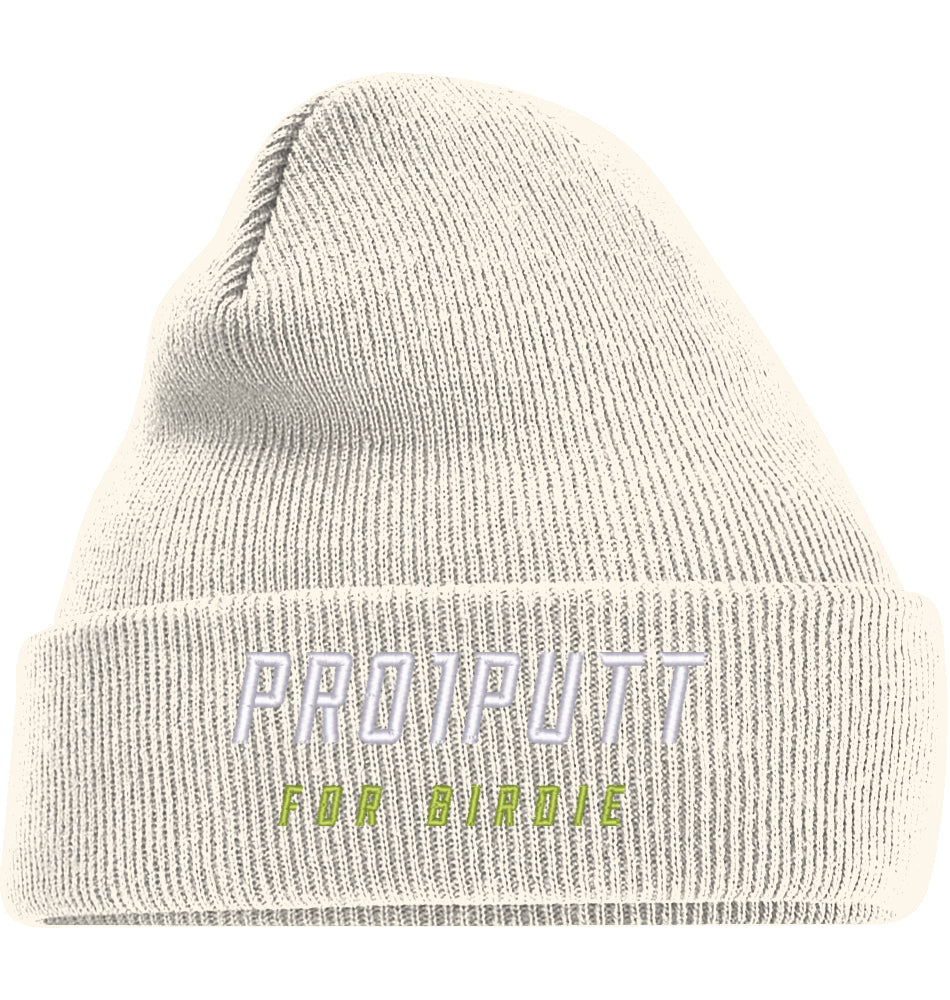 Wintermütze Strick White/Lime Cosy