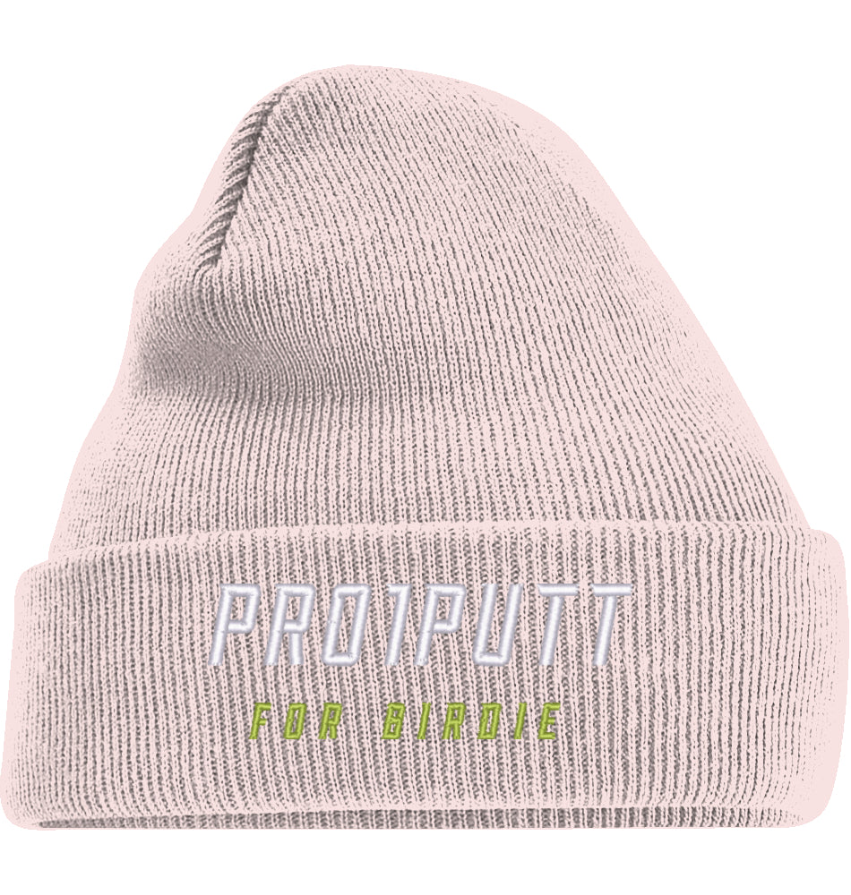 Wintermütze Strick White/Lime Cosy