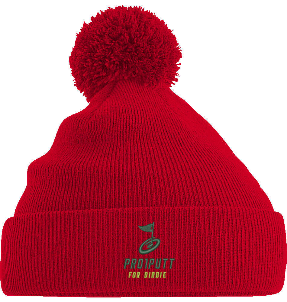 Wintermütze Stick Green/Lime Icon Junior PomPom