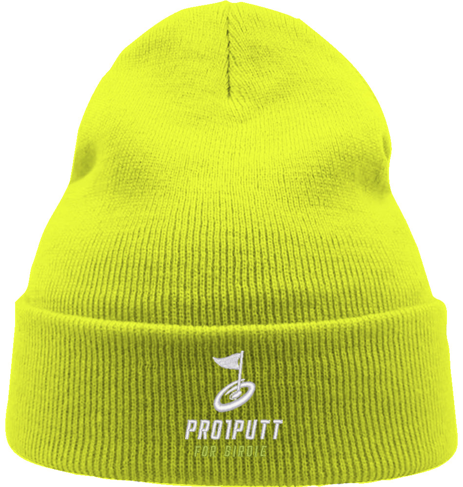 Wintermütze Stick white/Lime Icon Fore