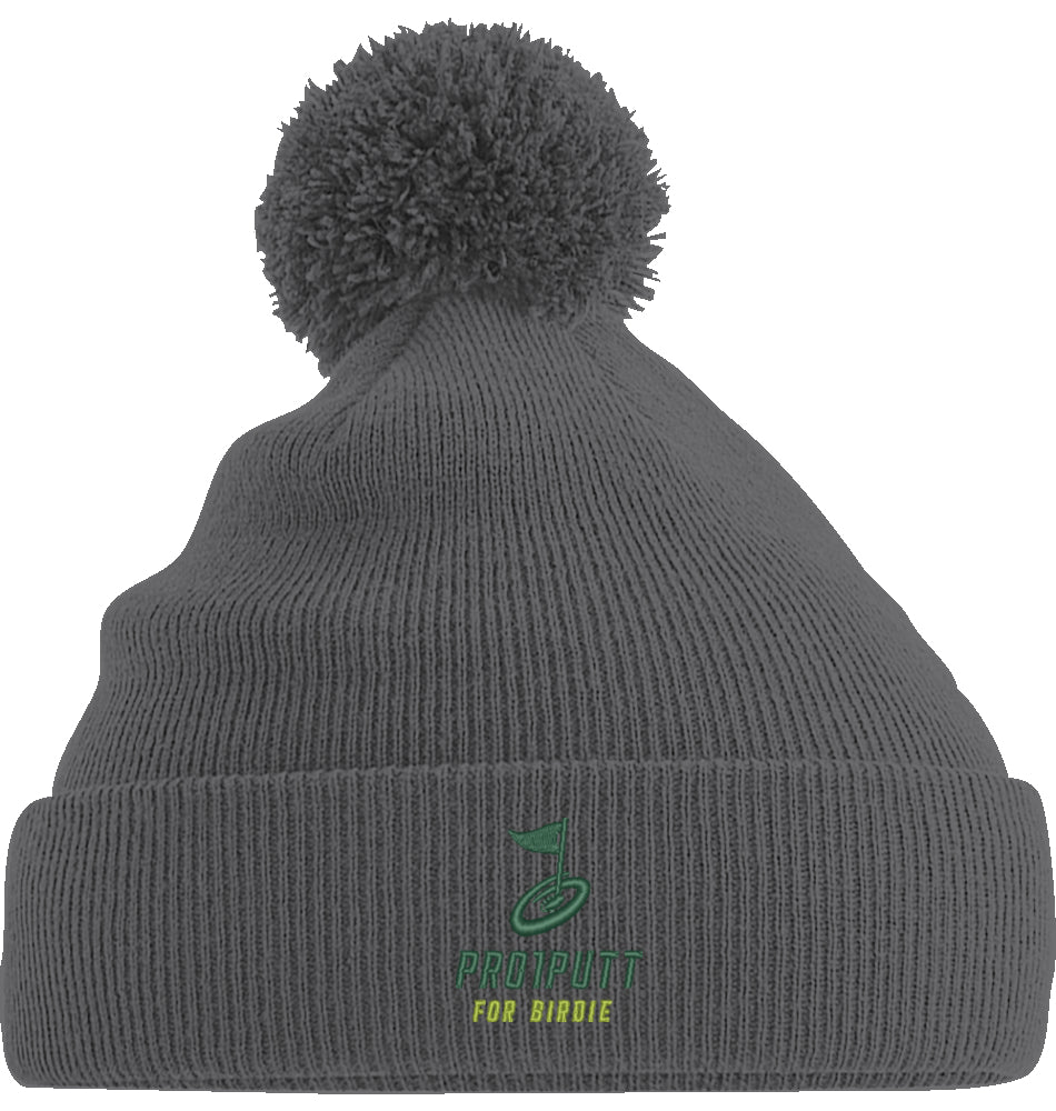 Wintermütze Stick Green/Lime Icon Junior PomPom