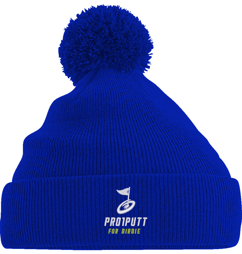 Wintermützen Stick white/Lime Icon Junior PomPom