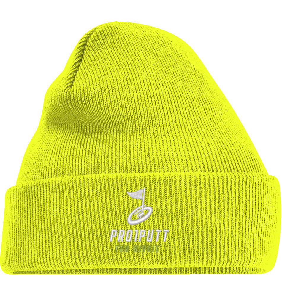 Wintermütze Stick white/Lime Icon Cosy