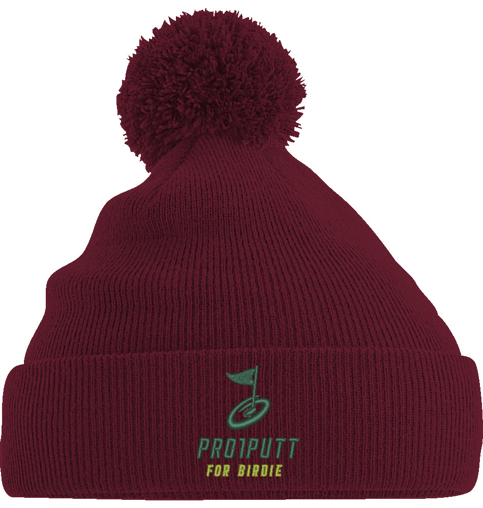 Wintermütze Stick Green/Lime Icon PomPom