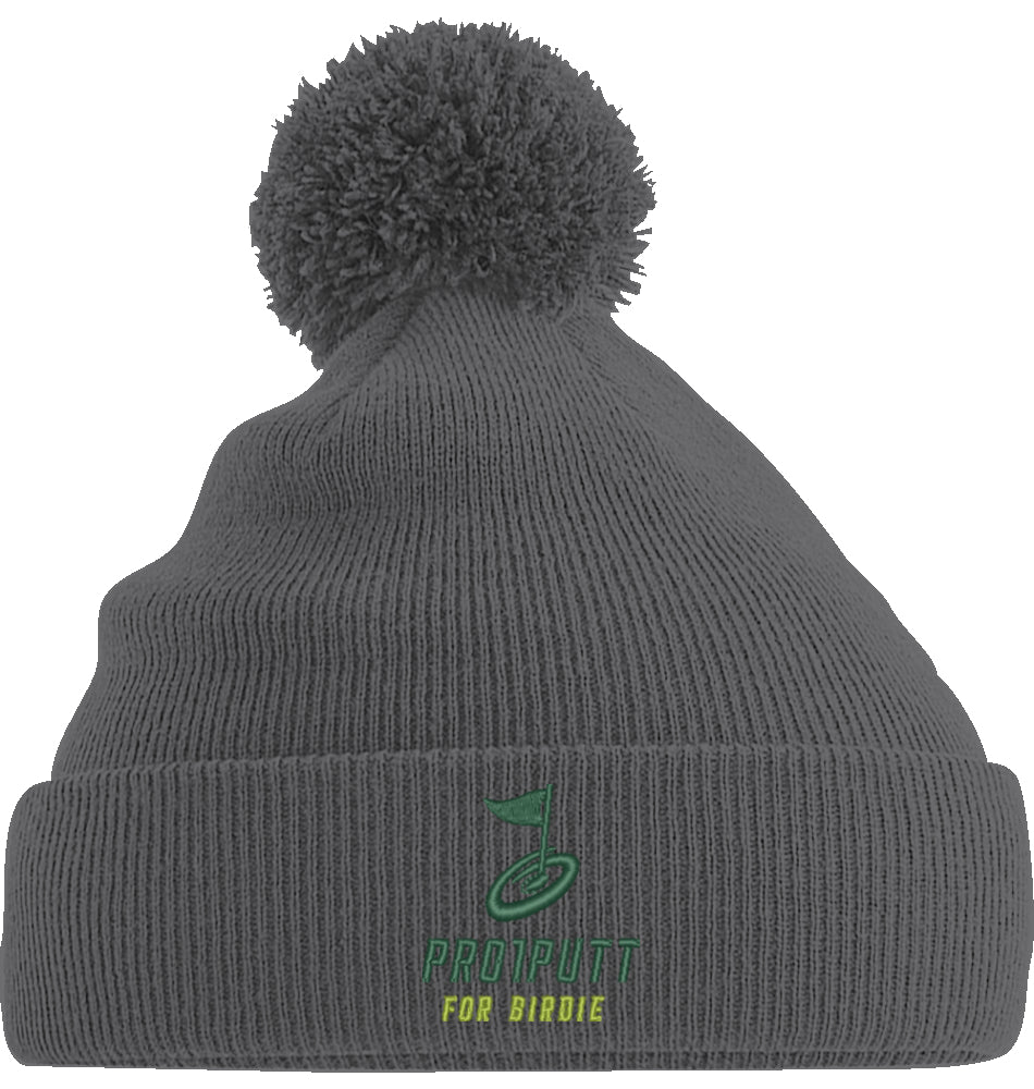 Wintermütze Stick Green/Lime Icon PomPom